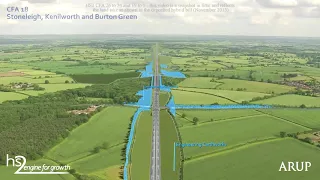 HS2 fly through of the Phase One route between Birmingham and London