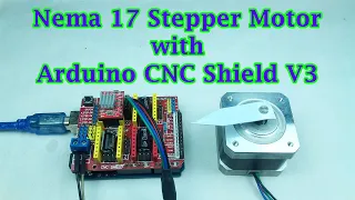 Nema 17 Stepper Motor with Arduino CNC Sheild V3 (A4988 Driver) | 100% Working Arduino Code