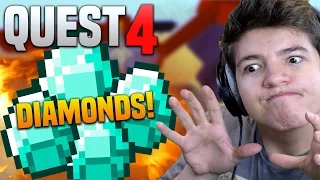 Minecraft QUEST 4 DIAMOND! (CRAFT, PARKOUR & FLY!) | 1.9 Custom Map