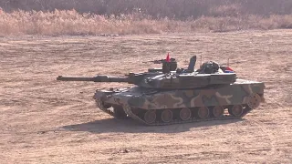 K1A2 Main Battle Tanks Live Fire Exercise