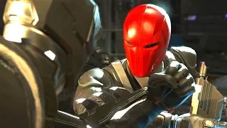 Injustice 2 - Batman Vs Red Hood  - All Intro Dialogue/All Clash Quotes, Super Moves