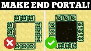 How To Make End Portal in Minecraft Creative EASY!