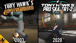 Tony Hawk's Pro Skater 1+2 vs Tony Hawk's Underground 1+2 | Direct Comparison