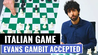 Italian Game | Evans Gambit Accepted | Chess Openings | Alex Astaneh