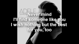 Adele - Someone Like You (Lyrics/Letra) - HD