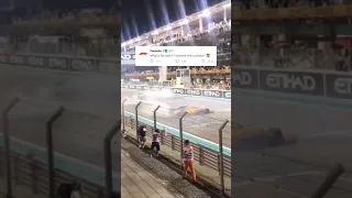 Donuts by Hamilton Vettel and Alonso in a row... | Abu Dhabi GP - 2018