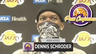 Dennis Schroder Reacts to Ejection with Kyrie Irving | Nets vs Lakers