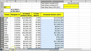 Excel Project Week 3