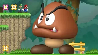 Newer Super Mario Bros Wii Co-Op Walkthrough - Mini-Mega Island