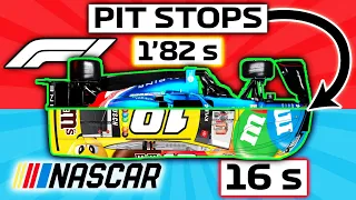 PIT STOP 💥 ¿El MÁS RÁPIDO? FORMULA 1 vs NASCAR 🔥 vs INDYCAR vs FORMULA E vs WEC *Repostajes* | F1