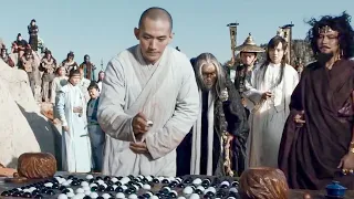 The little monk cracked a chess game with 1 move that no one could solve! Shock the crowd!