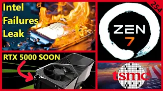 Intel 14th Gen Mass Failures Leak, AMD Zen 7, Nvidia RTX 5090 & 5080, TSMC 2nm | Broken Silicon 254