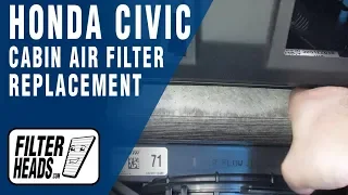 How to Replace Cabin Air Filter 2017 Honda Civic