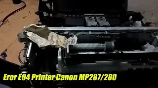 Cara Mengatasi Printer Canon MP 280/MP287 Eror E04