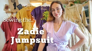 Sewing the Zadie Jumpsuit pattern by Paper Theory - plus the mods/hacks I made 🌿