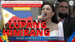 TONI GONZAGA SINGS THE PHILIPPINE NATIONAL ANTHEM LUPANG HINIRANG