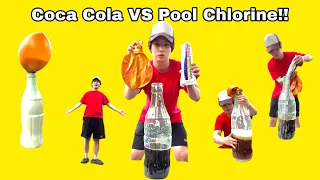 Coca Cola VS Pool Chlorine !!