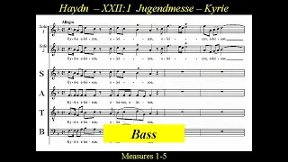 Haydn-Missa brevis in F major, Hob. XXII:1-1 Kyrie -Bass