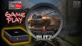 Mini-PC Morefine M600 Gameplay, Jogando World of Tanks Blitz | Radeon 680M | HQ - Gaming Benchmark
