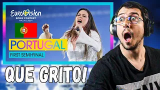 🇮🇹 Italian Reacts To iolanda - Grito (LIVE) | Portugal 🇵🇹 | First Semi-Final | Eurovision 2024