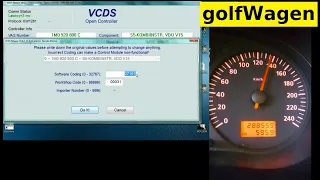 VW/Audi Distance impulse number / speedometer correction