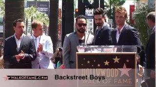 FULL - Backstreet Boys Hollywood Walk of Fame - 4/22/2013