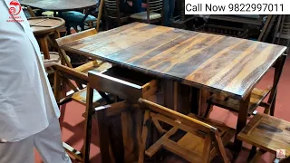 Space Saving 6 Seater Dining Table | Foldable Dining Table | @AIRAWATHANDICRAFT