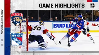 Panthers @ Rangers 11/8/21 | NHL Highlights