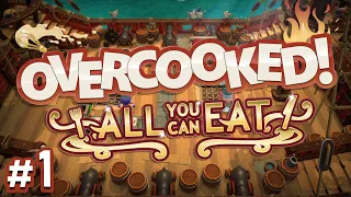 Overcooked: All You Can Eat - #1 - WE RETURN!!! (4-Player Gameplay)