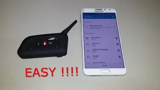 Connect the VNetphone V6 BT intercom with a  smartphone | Features