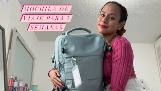 Una mochila para 2 semanas de viaje 🎒🌬️🌍🌦️#viaje #mochilao #europa