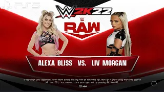 WWE 2K22 ALEXA BLISS vs LIV MORGAN - WWE RAW JUNE 27, 2022 [1080P 60FPS PS5]