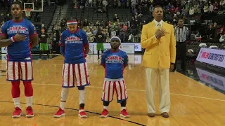 'Hot Shot' proves size no issue for Harlem Globetrotters