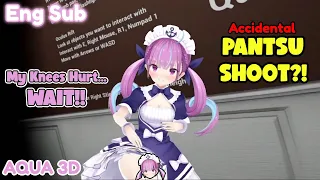 Minato Aqua accidentally shows her panties【Hololive/Eng sub】