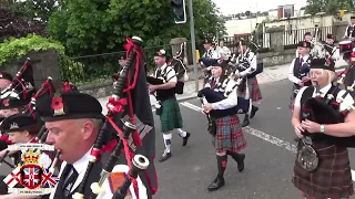 Enniskillen Pipe Band (3) @ Co Fermanagh Grand Orange Lodge Murdered Brethren Parade 2024