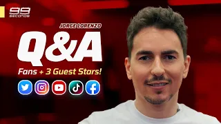 Q&A ▶️ | Respondiendo a Fans y a 3 Súper Estrellas Invitadas 😱✨ [Jorge Lorenzo] #99seconds