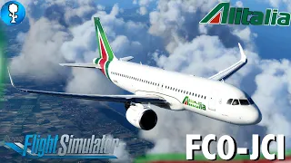 LIVE Alitalia A320N Fiumicino Rome to Skiathos! FULL FLIGHT - Microsoft Flight Simulator 2020