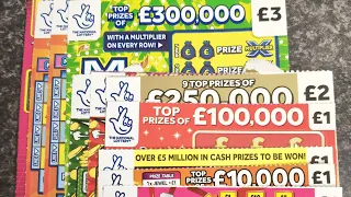£5 £3£2£1 scratch cards mix £20 in play