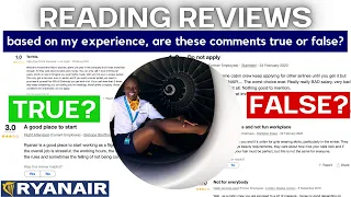 TRUE OR FALSE?! Reading Ryanair Cabin Crew Reviews And Confirming if they are... [Honest Commentary]