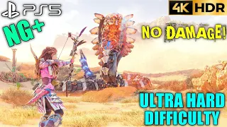 Perfect Hunt Slitherfang Ultra Hard No Damage Fight Horizon Forbidden West NG+ PS5 Gameplay 4K HDR