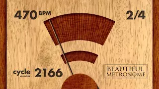 470 BPM 2/4 Wood Metronome HD