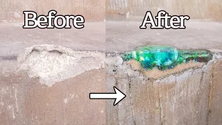 (Eng) Repairing broken stairs with resin