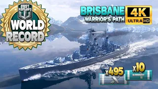 Cruiser Brisbane: New damage world record - World of Warships