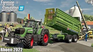 Harvesting BARLEY, Baling&Collecting STRAW, Feeding animals│Rhoen 2022│FS 22│ Timelapse 6