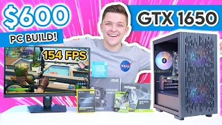 Best $600 Gaming PC Build 2022! [Full Budget Build Guide w/ 1080p Benchmarks - ft. GTX 1650!]