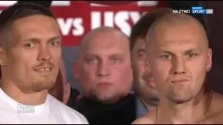 USYK vs. GLOWACKI | Weigh-in & Face-Off | УСИК - ГЛОВАЦКИ. Церемония взвешивания.