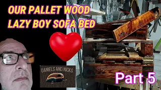 Camper Trailer Lazy Boy Pallet Wood Sofa Bed  @palletwoodcamper