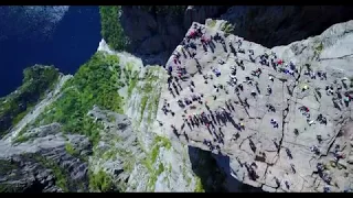 PREIKESTOLEN (Pulpit Rock) FJORD NORWAY [Mavic Pro Drone 4K]