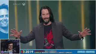 Keanu Reeves/Cyberpunk 2077 E3 2019 Trailer Reactions | Sound Shower