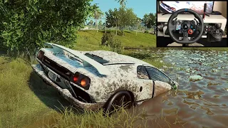 NFS HEAT Rebuilding a Lamborghini Diablo SV - LOGITECH G29 gameplay